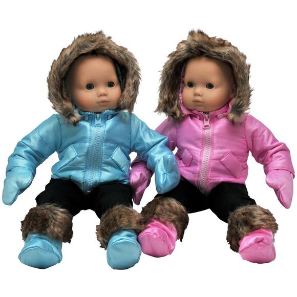 The Queen's Treasures 15" Baby Doll Clothes Set of Two Winter Outerwear - Picture 2 of 8